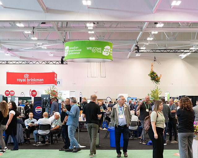 Canadian Greenhouse Conference exhibition floor in Niagara Falls