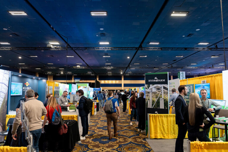Indoor Ag-Con trade show floor in Las Vegas